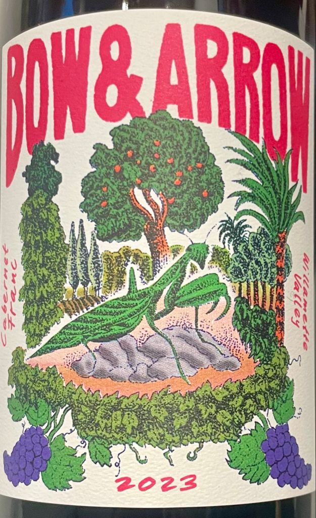 Cabernet Franc Bow & Arrow, Scott and Dana Frank, Portland 2023