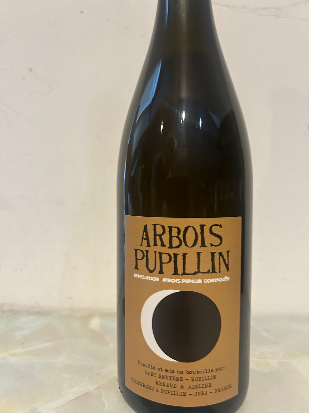 Arbois Pupillin En Arpis, Chardonnay and Savagnin, Bruyere Renaud & Houillon Adeline, Arbois Pupillin 2090 (black wax) (PLEASE CONTACT US FOR AVAIBILITY) (Copy)