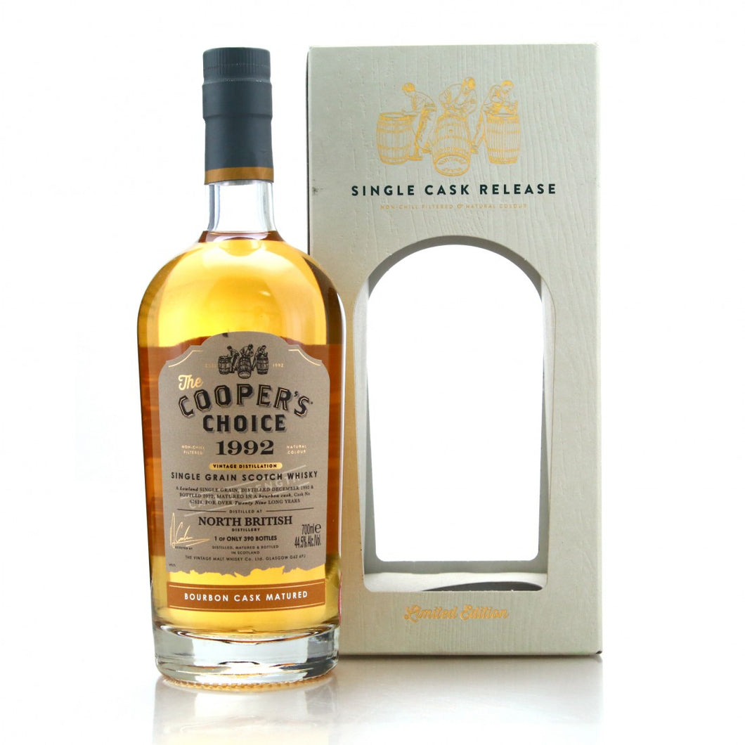 COOPERS CHOICE, NORTH BRITISH 29 Y.O SINGLE CASK, LOWLAND 1992