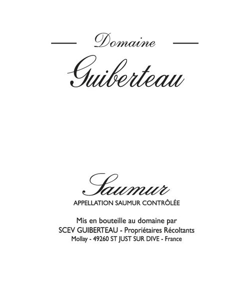 Saumur Blanc, Romain Guiberteau 2022 (PLEASE CONTACT US FOR AVIABILITY)