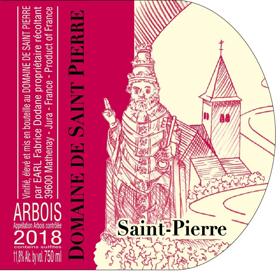 Pinot Noir Arbois, Domaine de St-Pierre, Fabrice Dodane, Côte du Jura 2020